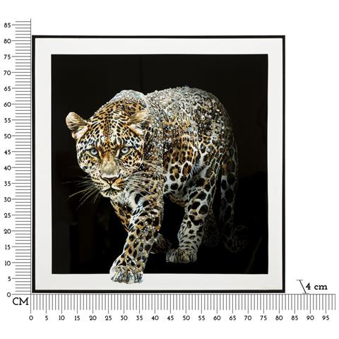 Stampa Su Tela Leopardo 1 - Multicolore - Tessuto - 82x82x4 Cm - Foto 6