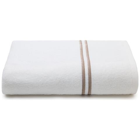 Telo Bagno White Classic In Cotone Colore Bianco Misura Standard - Foto 2