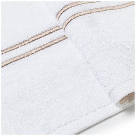 Telo Bagno White Classic In Cotone Colore Bianco Misura Standard - Foto 3