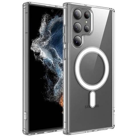 Clear Mag Mid Custodia Tpu Cover Case Compatibile Con Magsafe Per Samsung Galaxy S24 Ultra - Foto 5