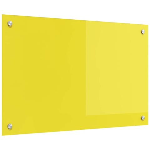 schienale cucina giallo 80x50x0,6 cm vetro temperato - Foto 1