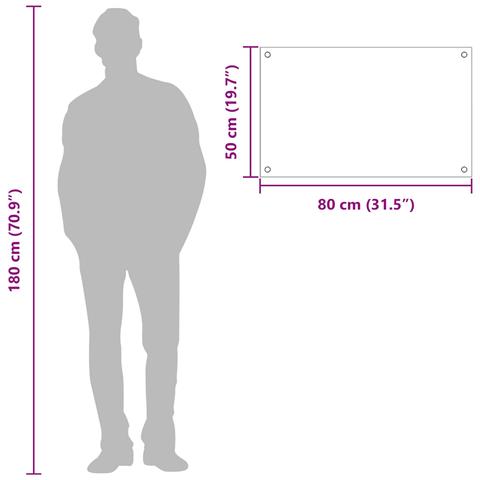 schienale cucina giallo 80x50x0,6 cm vetro temperato - Foto 5