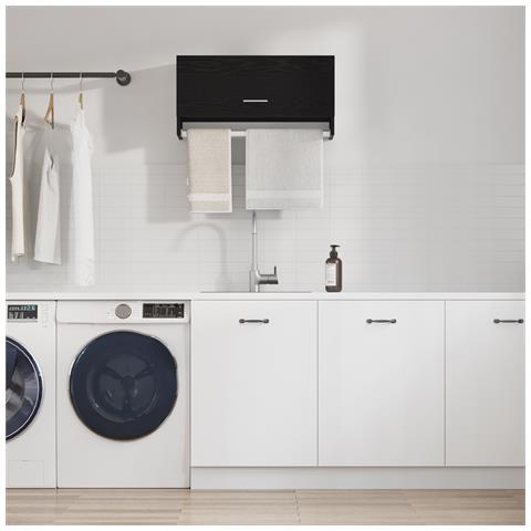 Armadio  Nero Rovere 70x32,5x35 cm in Legno Ingegnerizzato - Foto 2