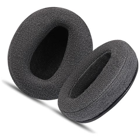 Cuscinetti Auricolari Di Ricambio In Tessuto Di Cotone Per Cuffie Sony Wh-ch710n - Grigio Scuro (2 Pezzi) - Foto 3