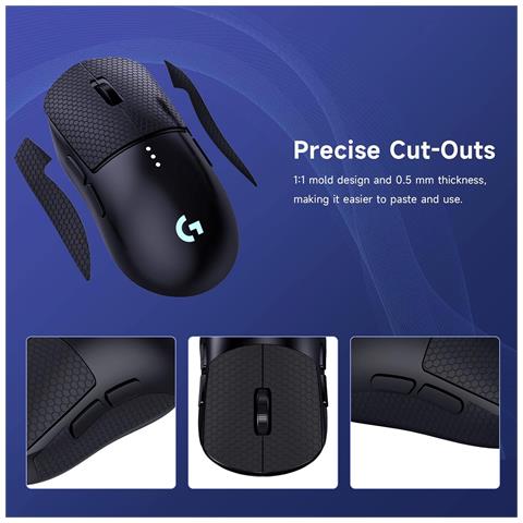 Adesivi Per Mouse Con Presa Migliorata Per Logitech G604 - Nero - Foto 2