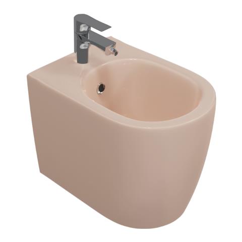 Sanitari Filomuro Opaco Infinity: Vaso, Bidet, Copriwater Soft-close - Salmone Opaco - Foto 4