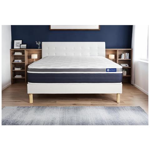 Kit Rete E Materasso Matrimoniale Actiflex Confort 160x200cm - Spessore : 26cm - Molle Insacchettate E Memory Foam - Moderatamente Rigido - Foto 1