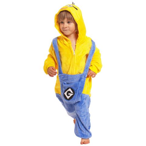 Pigiama Per Bambini Kigurumi Tuta Costume Minion Giallo 135-145 - Foto 2