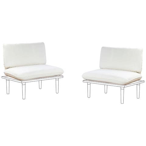 Set Di Copricuscini Per Esterni Frascati Bianco Sporco - Foto 2