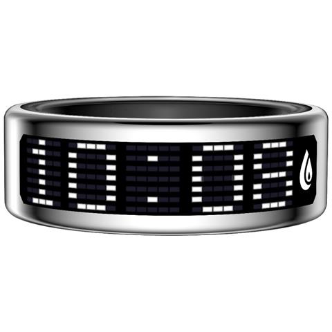 Smart Ring Con Display E Custodia Di Ricarica - Monitoraggio Fitness E Salute Silver 12 - Foto 2