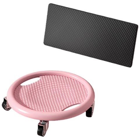 Ruota Silenziata Ab Roller Con Tappetino Per Allenamento Del Core - Design Stabile E Antiscivolo Pink - Foto 1