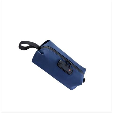 Borsa Cosmetica Con Serratura A Combinazione - Custodia Sicura Da Viaggio Per Articoli Da Toeletta E Oggetti Di Valore Blue - Foto 1