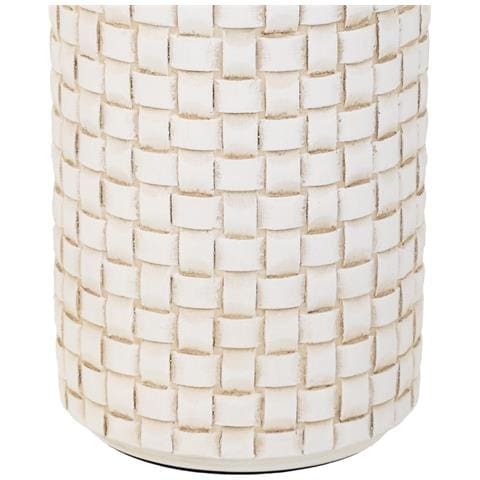 Vaso In Poliresina Bianco 14,5x14,5x39,5h - Foto 6
