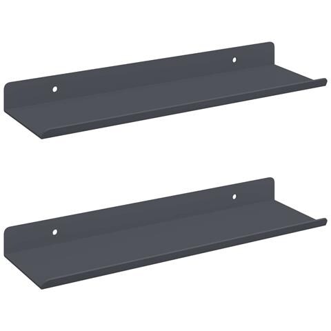 Scaffale da parete 2 pcs Antracite 30 x 9 x 2,5 cm - Foto 1