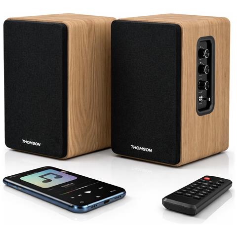 Ws902duo Sistema Multimediale Casse Scaffale Bluetooth 150w Legno - Foto 1