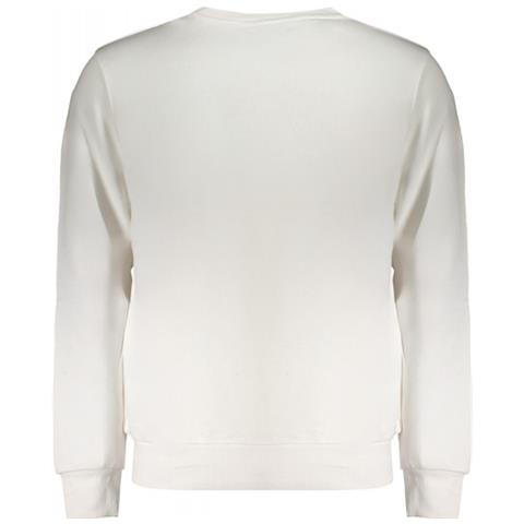 FELPA BIANCA SENZA ZIP PER UOMO - Colore: Bianco, Taglia: 2XL - Foto 2