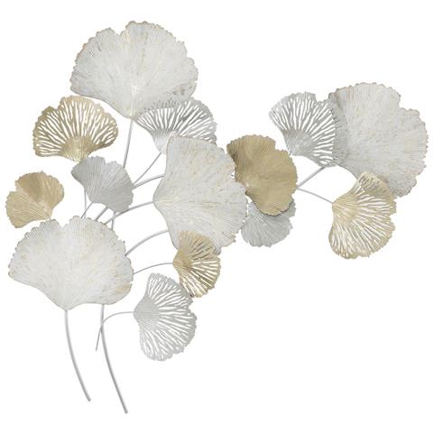 Decorazione In Metallo 3d Foglia 14-multicolore-metallo-85,5x10x113 Cm - Foto 1