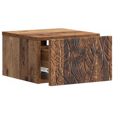Tavolino da Parete Laterale Legno antico 34,5 x 33 x 20 cm - Foto 2