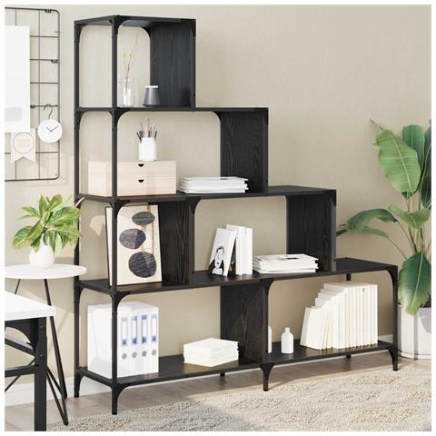 Libreria 4 livelli 139 x 33,5 x 149 cm Legno ingegnerizzato - Foto 2