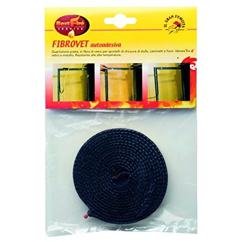 Guarnizione Autoadesiva Fibrocer, Fibra Di Vetro Piatta, 2,5 Mt 15 Mm - Foto 1