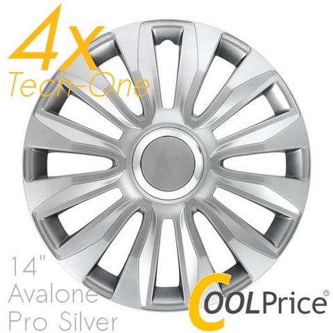 Copricerchi Auto Universali 14 Pollici Tech-one Avalone Pro Silver 31521 - Foto 1