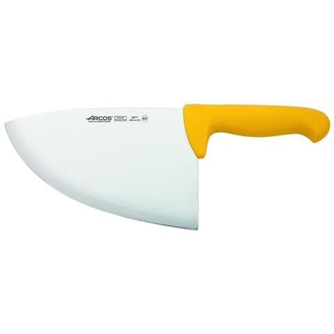 Serie 2900 - Coltello mannaia da cucina - Lama Acciaio Inossidabile Nitrum 220 Mm - Manico Polipropilene Colore Giallo - Foto 1