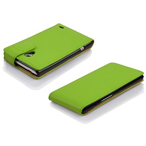 Custodia Compatibile Con Lg L90 In Verde Limone - Coperchio Protettivo In Design Flip Realizzato In Similpelle Testurizzata - Foto 2