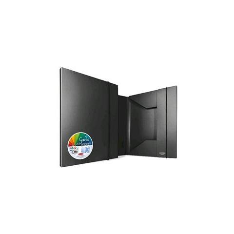 ver Garda 30 Cartelle Con Elastico In Pp 3 Lembi 265x350 Mm Dorso 3 Cm Nero - Foto 2