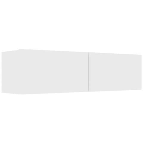 Mobile Porta TV Bianco 120x30x30 cm in Legno Multistrato - Foto 2