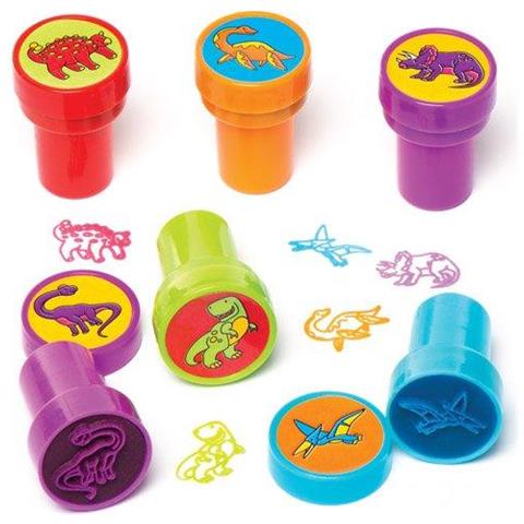 Av293 Dinosaur Auto-inchiostrazione Delle Matrici Per Le Arti E Mestieri - Giocattoli Della Novit Per I Bambini Partito Perfetto Loot O Premio Bag Filler (confezione Da 10) 20 Millimetri - Foto 1