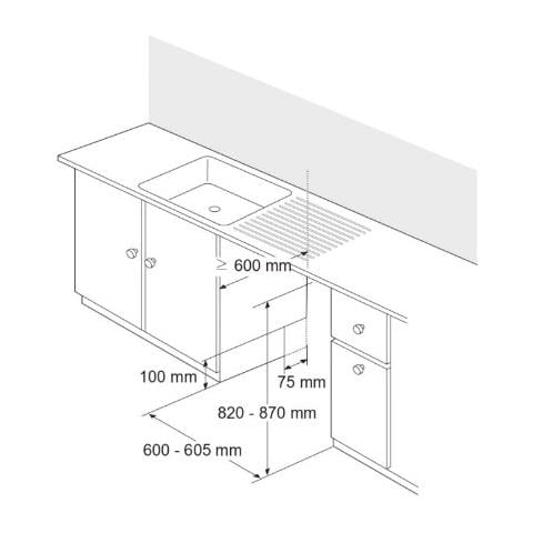Lavastoviglie DB325TXS da Incasso a Scomparsa Totale Classe E Capacità 14 Coperti - Foto 11