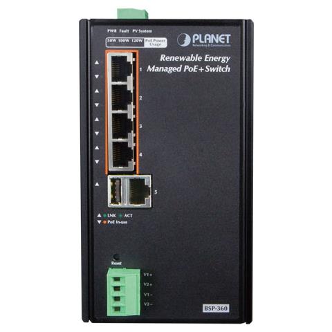 BSP-360 Gestito Gigabit Ethernet (10/100/1000) Supporto Power over Ethernet (PoE) Nero, Verde switch di rete - Foto 2
