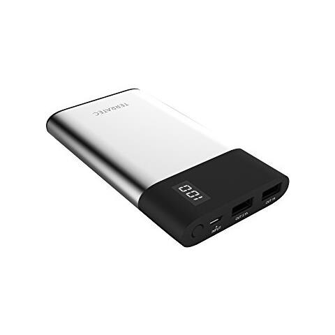 P80 Slim Polimeri di litio (LiPo) 8000mAh Nero, Metallico batteria portatile - Foto 1