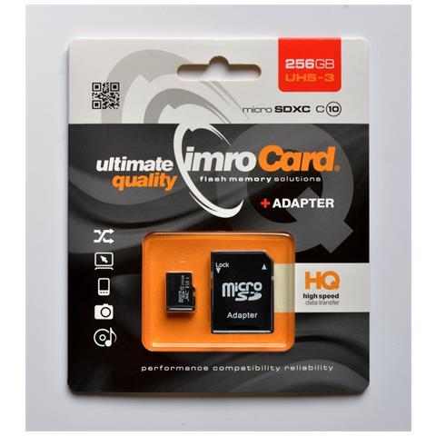 MICROSDXC 10/256GB UHS-3 ADP MEMORY CARD memoria flash Classe 10 - Foto 2