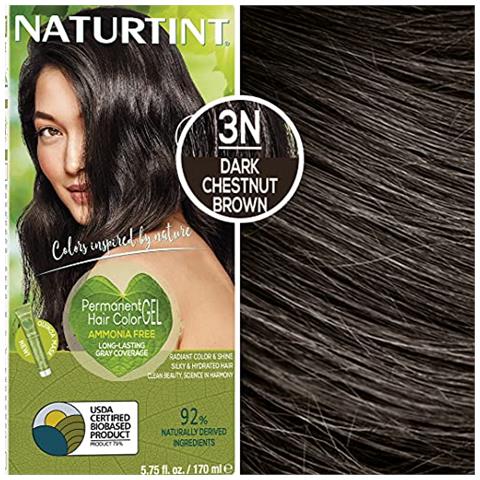 Tinta Permanente Per Capelli 3n Castano Scuro (confezione Da 6), Senza Ammoniaca, Vegana, Cruelty Free, Copertura Dei Capelli Grigi Fino Al 100%, Risultati A Lunga Durata - Foto 1