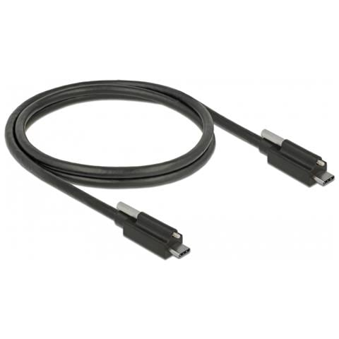 83719 Cavo Usb 1 M Usb 3.2 Gen 2 (3.1 Gen 2) Usb C Nero - Foto 1