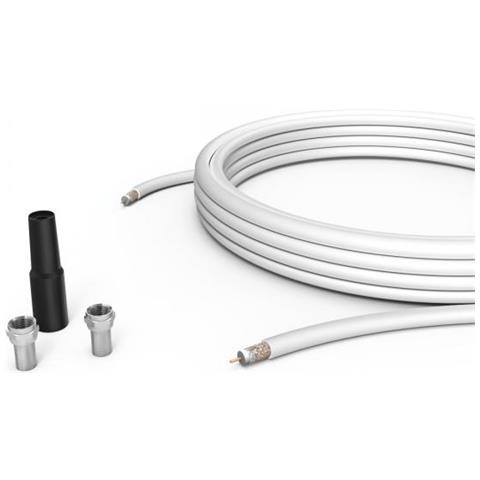 00179261 Cavo Coassiale 10 M Nero, Metallico, Bianco - Foto 1