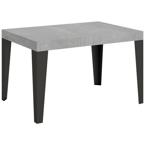 Tavolo Allungabile 90x130/234 Cm Flame Telaio Antracite - Cemento - Foto 5