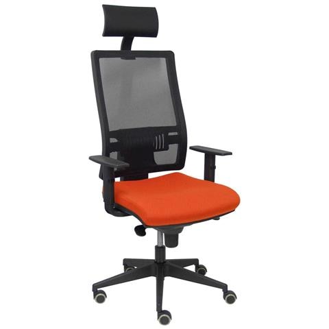 Sedia Ufficio Con Poggiatesta Horna Bali305 Arancione Scuro - Foto 1