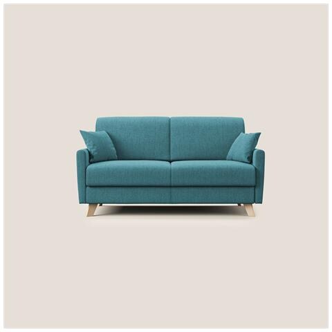 Edgar Divano letto matrimoniale in tessuto felis impermeabile T03 180 cm (mat. 140x197) azzurro - Foto 3