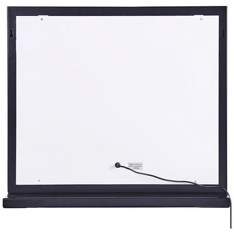 Specchio Da Tavolo A Led 50 X 60 Cm Nero Beauvoir - Foto 2