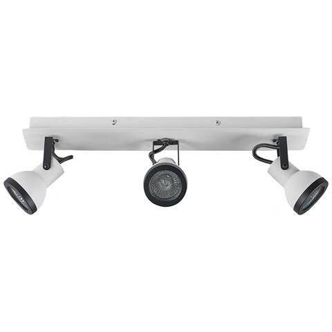 Faretto A 3 Luci Baro Regolabile Metallo Bianco - Foto 2