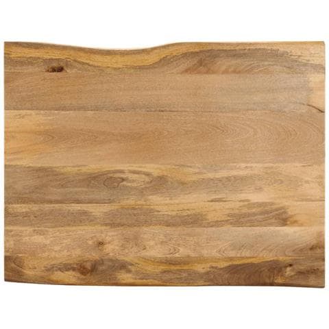 Piano Tavolo 110x80x2,5 Cm Bordi Vivi In Legno Massello Mango - Foto 1