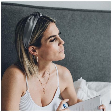 Delicat & Doux Set Fascia Per Capelli E Scrunchie S In Seta - Foto 2