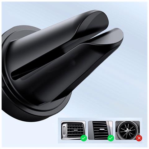 Supporto Auto Magnetico Per Telefono Griglia Ventilazione Rotante 360°, Nero - Foto 5