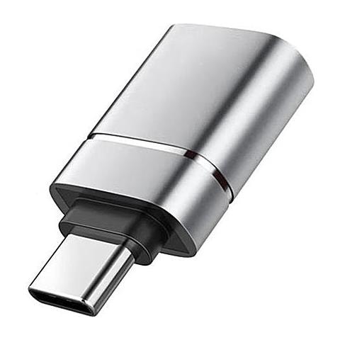 Adattatore Da Usb 3.0 A Tipo-c A 2 Pezzi Con Elegante Finitura Argento - Foto 2