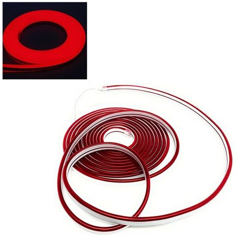Striscia Led Luce Rossa Per Scritte Insegne Luminose Strip Flessibile 5 Mt Rosso - Foto 1