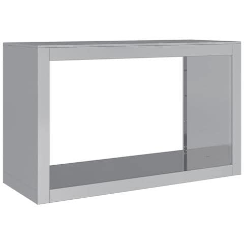 Rastrelliera Per Legna 100x40x60 Cm In Acciaio Zincato - Foto 2