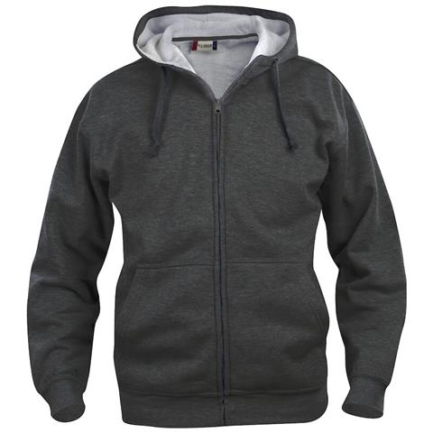 Basic Hoody Full Zip Men Antracite Melange M - Foto 1
