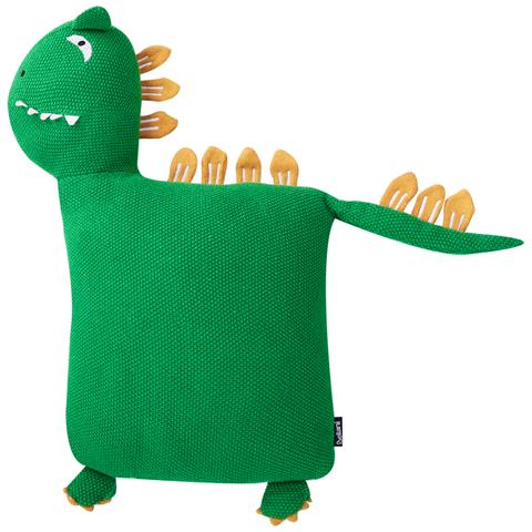 Set Di 2 Cuscini Dinos Cotone 45 X 45 Cm Verde Dinosauro - Foto 2